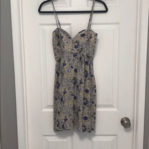 Gray floral dress